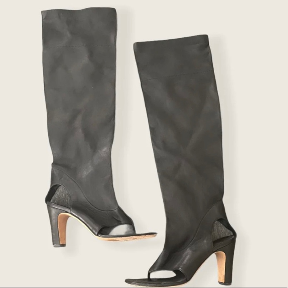 Like New Runway Chanel Over The Knee-High boots